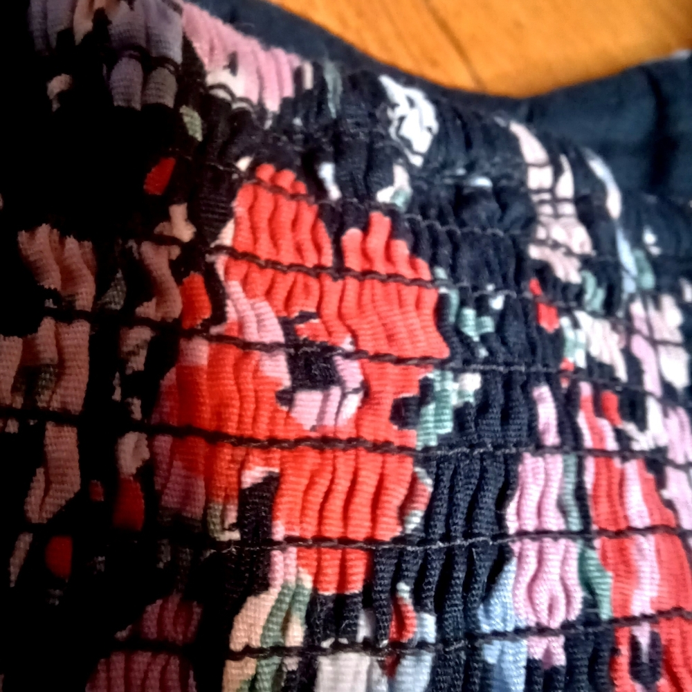 FREE PEOPLE floral meeting dress made in India runs like XS -S *see measur… - Picture 9 of 12